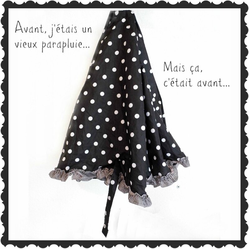 Housse parapluie Jupe récupe jean Sept 2014