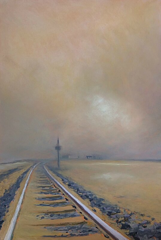 k nowhere 36 En l'horizon ne cherche pas hier, mai 2015 pastel à l'huile 40 x 60