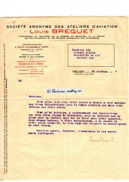 lettre Breguet