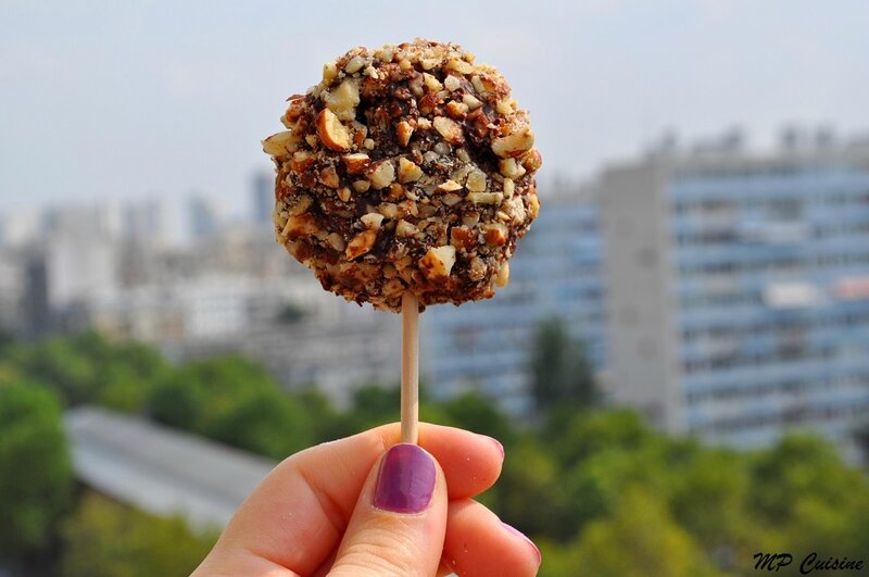 Cake Pops au QuatreQuart, Framboises, Chocolat & Noisettes MP Cuisine