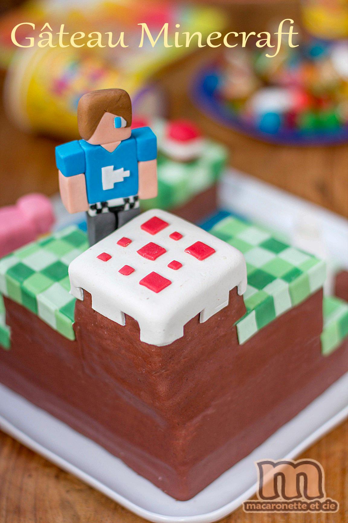 Gateau Minecraft Macaronette Et Cie