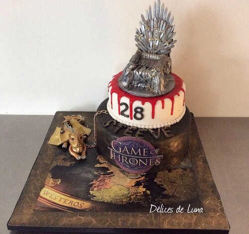 Gateau D Anniversaire Theme Game Of Thrones Delices De Luna