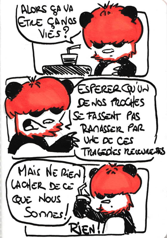 debout