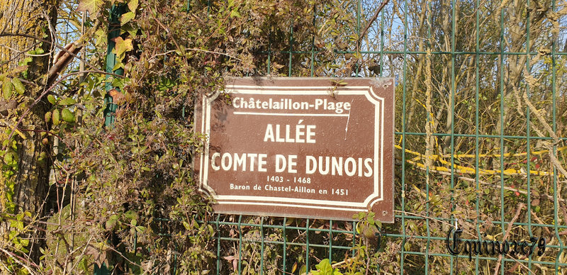 Châtelaillon plage Allée du comte de Dunois Baron de Chastel Aillon en 1451
