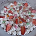 gâteau chocolat-fraises