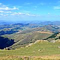 Vue sur le Pays Basque intérieur depuis Iraty...