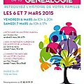 Salon de la généalogie, 6 et 7 mars 2015, mairie