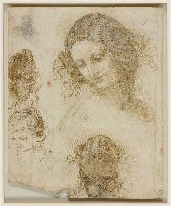 Leonardo Da Vinci, Study for the head of Leda, (1505 - 1506 ac)
