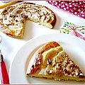 Tarte briochée à la poire