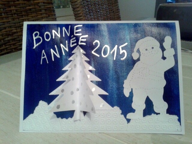 152_Noël et Nouvel an_ Carte Blanc Bleu Argent (35)