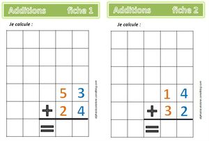 Additions en colonnes 1-12 (LaCatalane) photos