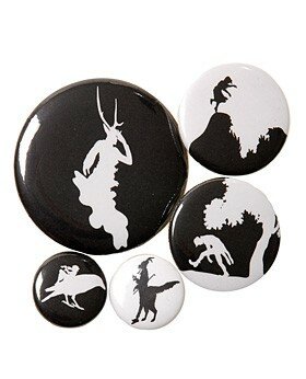 Ann Demeulemeester : Set of small and large badges - Alain.R