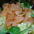 Salade de pommes de terre au saumon sauce cremeuse curry