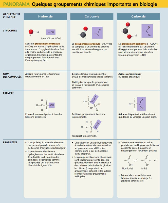 groupements chimiques 1