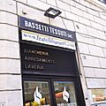 Les magasins de tissus à rome...