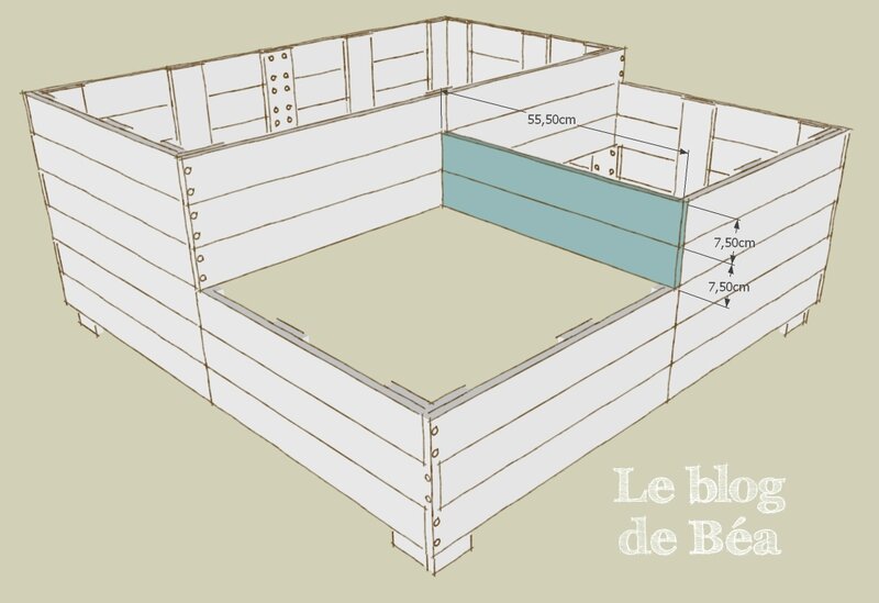 DIY carré potager en bois de palette