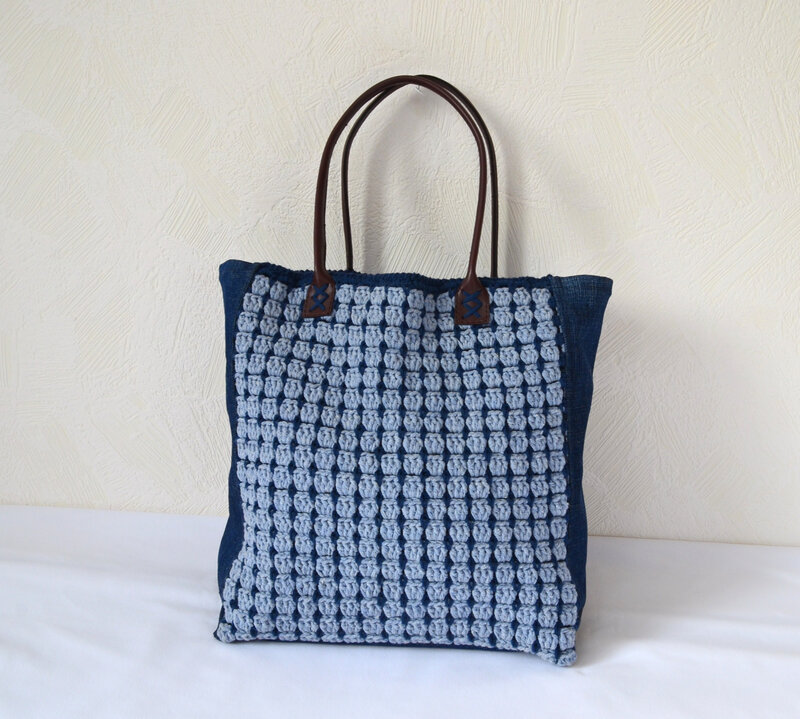 Tote bag crochet et recup (18)