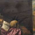 École du nord, début XVIIIe siècle. Nature morte au crâne