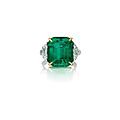 An important colombian emerald and diamond ring