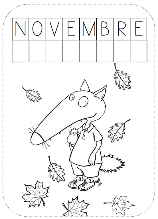 105346941 png 554 768 avec images loup semainier on coloriage loup maternelle id=50593