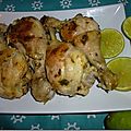 Pilons de poulet au citron vert et garam masala