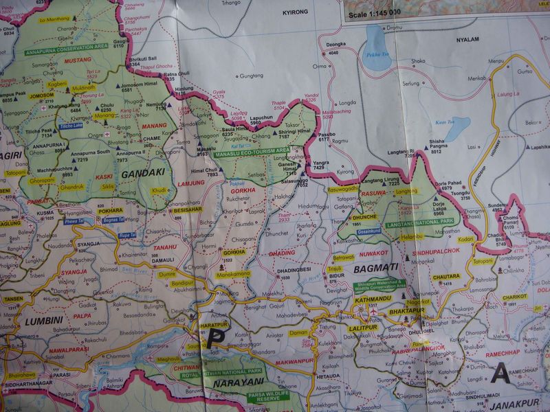 carte routiere nepal CARTES DU NEPAL   cartes du nepal