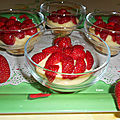 Verrine façon tarte aux fraises