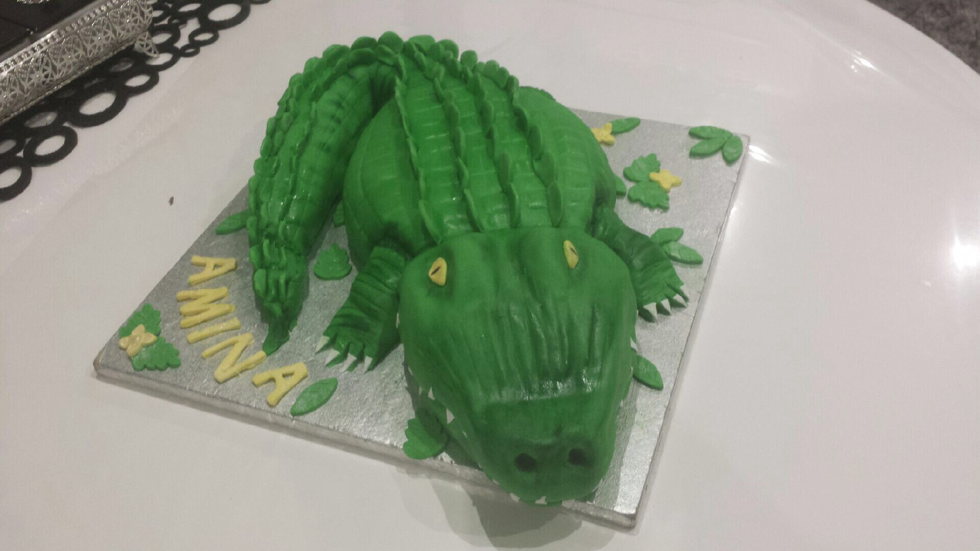 Gateau Anniverssaire Crocodile Aux Delices De Mina