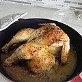 Poulet rôti au citron et au vin blanc