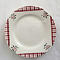 Assiette plate Niger 23 cm diam