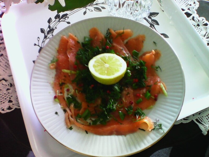 saumon mariné aneth