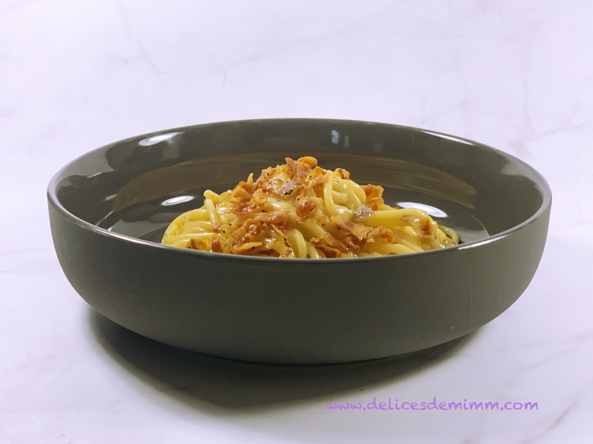 La recette des Spaghetti Carbonara de Simone Zanoni !
