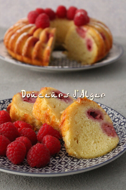 cake framboises