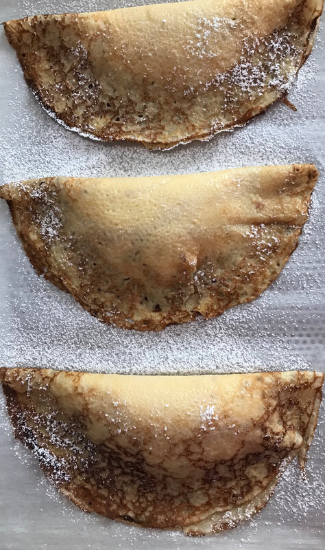 crêpes soufflées avant cuisson