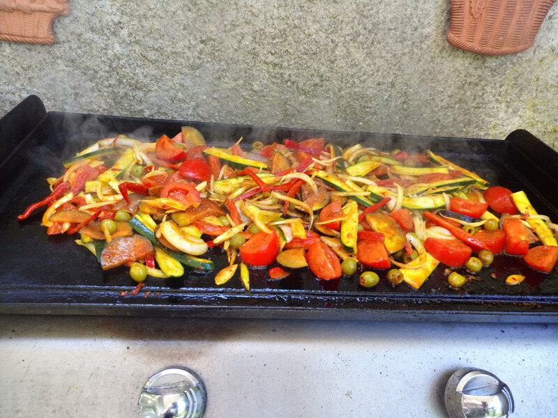 Légumes aux Epices à la Plancha - REVES DE CUISINE