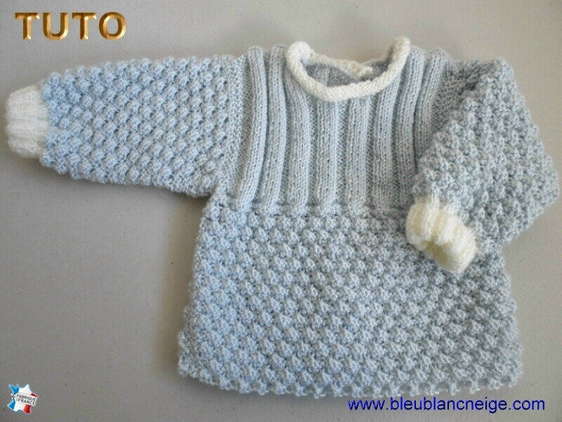 Tuto Bebe Tricot Brassiere Tricotee Main Explications A Telecharger Tricot Bebe Layette