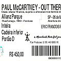 Paul mccartney - mercredi 26 novembre 2014 - allianz park (são paulo)