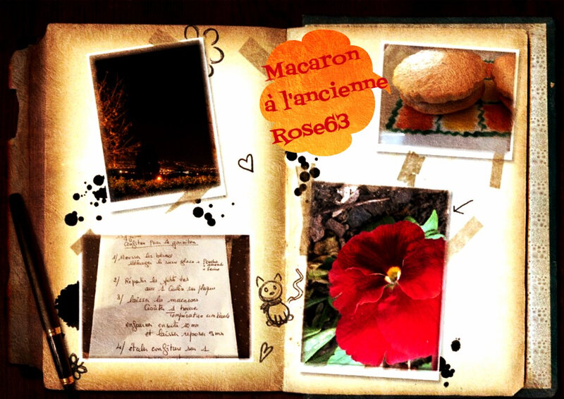 Macaron à l'ancienne Rose63