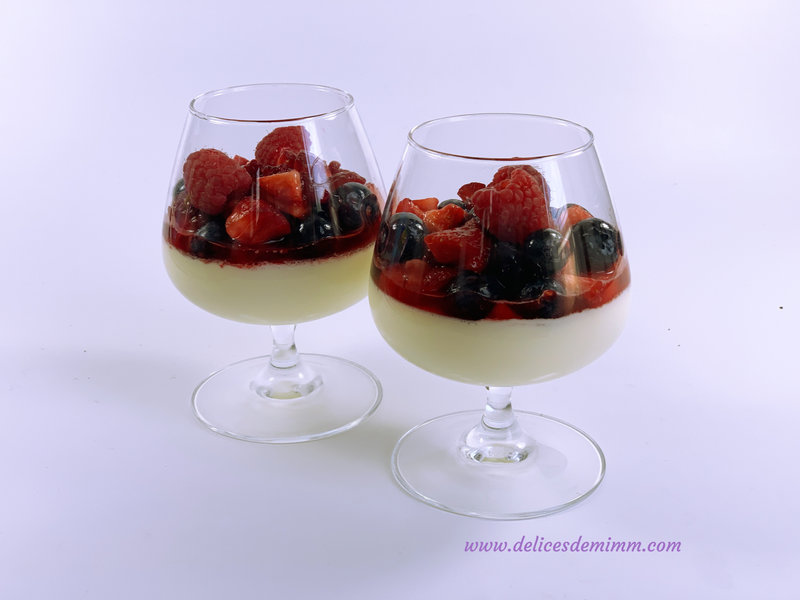 Panna cotta aux fruits rouges 2