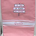 fouta rose direction Gaëlle