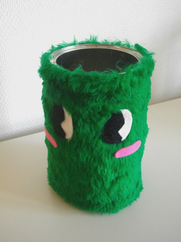 pot recouvert diy tissu kawaii