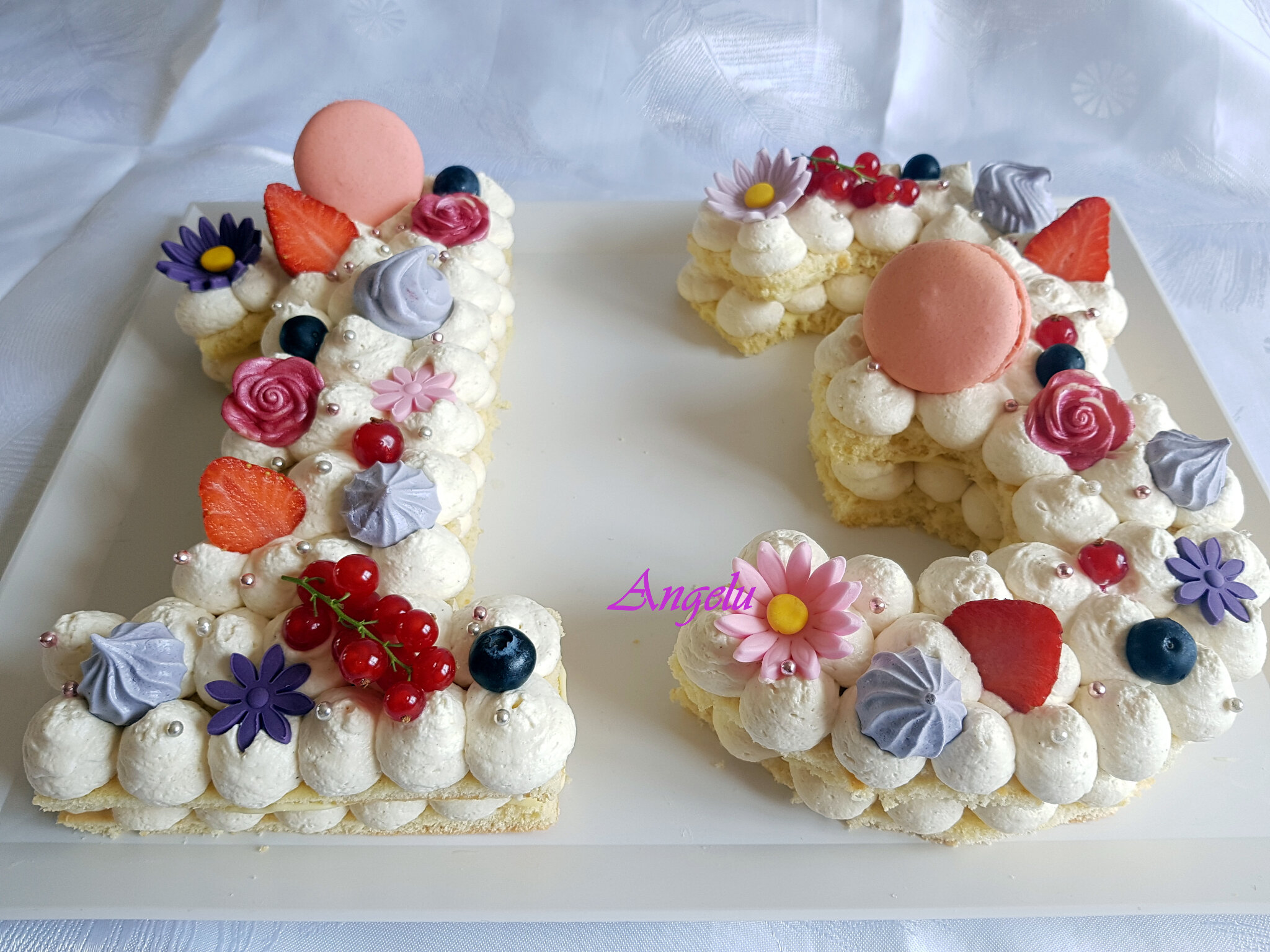 Number Cake 13 Letter Cake A Ma Petite Patisserie Contact Isilda Neuf Fr