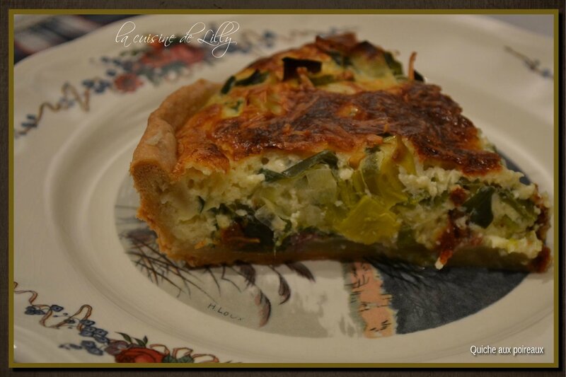 quiche aux poireaux