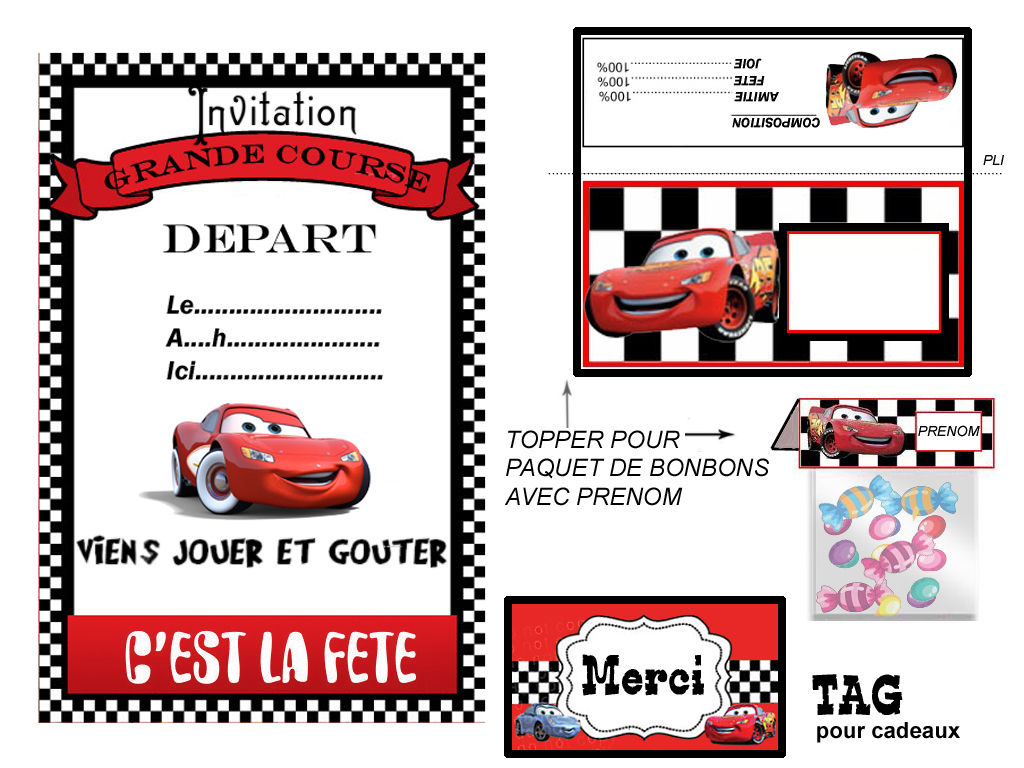 Theme Cars Decor De Fete Pour Faire Plaisir 1 Et 2 Et 3 Doudous Patrons Patterns Gabarits Fete A Themes Pour Enfants