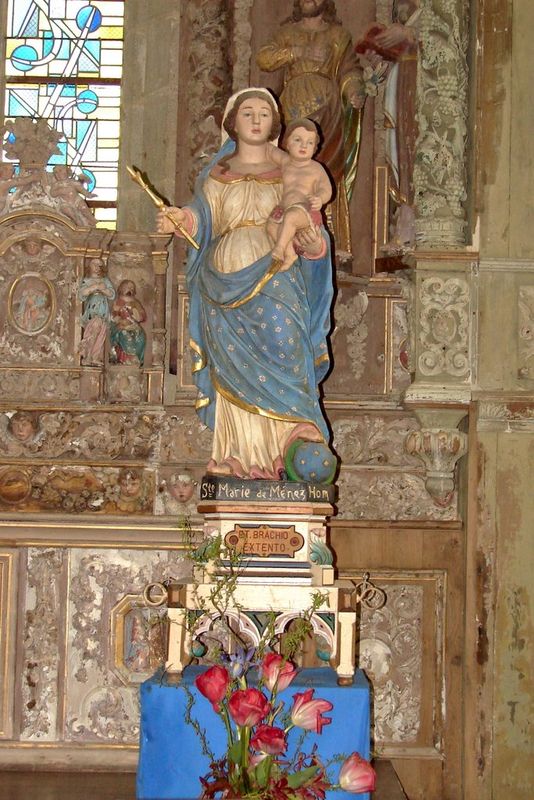 Sainte Marie du Ménez Hom, chapelle ND, statue de ND du Ménez Hom