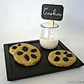 Cookies polenta, canneberges & thé matcha