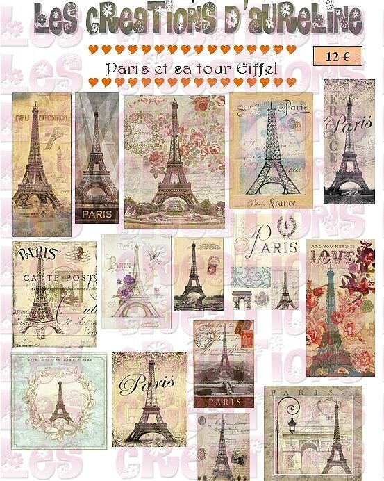 pochette paris et sa tour eiffel