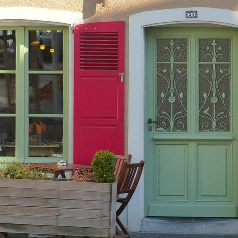 A PORTE FENETRE GRANDE GRILLES VASQUES FLEURS a placer14