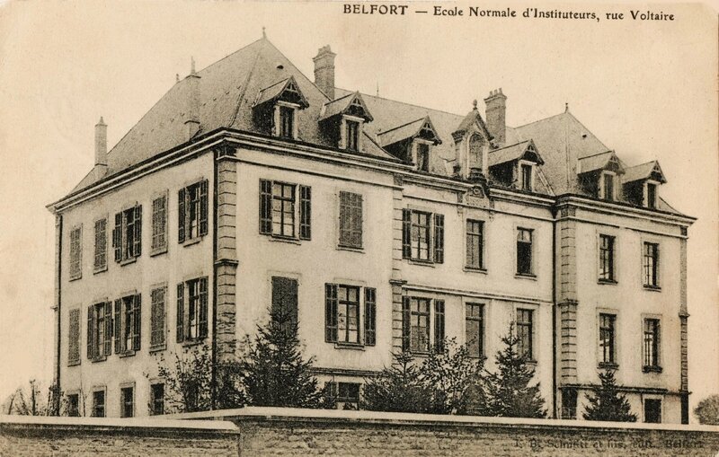 CPA Belfort Ecole Normale Rue voltaire 1910-12