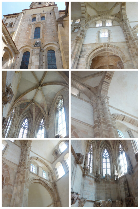 intérieur de l'abbaye de Cluny